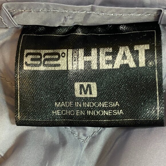 32 Degree Heat Lightweight Packable Puffer Vest Sz M Purplish Gray #329K - Picture 6 of 8
